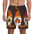 thumbnail image 1 of Lsque Mens Swim Trunks Fall Gnomes Pattern - Bathing Suit Compression Liner - Beach Swim Shorts Swimwear - (S-3XL) - Stretch Quick Dry -, 1 of 9
