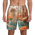 thumbnail image 1 of Lsque Mens Swim Trunks Fantasy Underwater Jellyfish Pattern - Bathing Suit Compression Liner - Beach Swim Shorts Swimwear - (S-3XL) - Stretch Quick Dry -Medium, 1 of 9