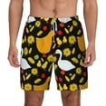 thumbnail image 1 of Lsque Mens Swim Trunks Farm Goose Pattern - Bathing Suit Compression Liner - Beach Swim Shorts Swimwear - (S-3XL) - Stretch Quick Dry -3X-Large, 1 of 9