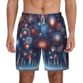thumbnail image 1 of Lsque Mens Swim Trunks Fireworks1 Pattern - Bathing Suit Compression Liner - Beach Swim Shorts Swimwear - (S-3XL) - Stretch Quick Dry -Medium, 1 of 9