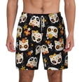 thumbnail image 1 of Lsque Mens Swim Trunks Flower Fox Pattern - Bathing Suit Compression Liner - Beach Swim Shorts Swimwear - (S-3XL) - Stretch Quick Dry -X-Large, 1 of 9