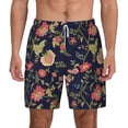 thumbnail image 1 of Lsque Mens Swim Trunks Flower Pattern - Bathing Suit Compression Liner - Beach Swim Shorts Swimwear - (S-3XL) - Stretch Quick Dry -3X-Large, 1 of 9