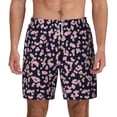 thumbnail image 1 of Lsque Mens Swim Trunks Flower Pattern - Bathing Suit Compression Liner - Beach Swim Shorts Swimwear - (S-3XL) - Stretch Quick Dry -Large, 1 of 9