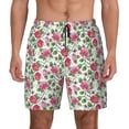 thumbnail image 1 of Lsque Mens Swim Trunks Flower Pattern - Bathing Suit Compression Liner - Beach Swim Shorts Swimwear - (S-3XL) - Stretch Quick Dry -Small, 1 of 9