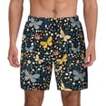 thumbnail image 1 of Lsque Mens Swim Trunks Flowers Butterfly Pattern - Bathing Suit Compression Liner - Beach Swim Shorts Swimwear - (S-3XL) - Stretch Quick Dry -Large, 1 of 9