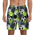 thumbnail image 1 of Lsque Mens Swim Trunks Football Pattern - Bathing Suit Compression Liner - Beach Swim Shorts Swimwear - (S-3XL) - Stretch Quick Dry -X-Large, 1 of 9