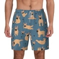 thumbnail image 1 of Lsque Mens Swim Trunks French Bulldog Yoga Pattern - Bathing Suit Compression Liner - Beach Swim Shorts Swimwear - (S-3XL) - Stretch Quick Dry -Small, 1 of 9