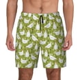thumbnail image 1 of Lsque Mens Swim Trunks Funny Chicken Pattern - Bathing Suit Compression Liner - Beach Swim Shorts Swimwear - (S-3XL) - Stretch Quick Dry -X-Large, 1 of 9