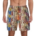thumbnail image 1 of Lsque Mens Swim Trunks Funny Dogs Family Pattern - Bathing Suit Compression Liner - Beach Swim Shorts Swimwear - (S-3XL) - Stretch Quick Dry -3X-Large, 1 of 9