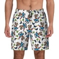 thumbnail image 1 of Lsque Mens Swim Trunks Funny Excavator Pattern - Bathing Suit Compression Liner - Beach Swim Shorts Swimwear - (S-3XL) - Stretch Quick Dry -3X-Large, 1 of 9