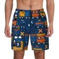 thumbnail image 1 of Lsque Mens Swim Trunks Funny Steam Train Pattern - Bathing Suit Compression Liner - Beach Swim Shorts Swimwear - (S-3XL) - Stretch Quick Dry -Small, 1 of 9