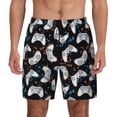thumbnail image 1 of Lsque Mens Swim Trunks Game Pattern - Bathing Suit Compression Liner - Beach Swim Shorts Swimwear - (S-3XL) - Stretch Quick Dry -, 1 of 9