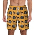 thumbnail image 1 of Lsque Mens Swim Trunks German Shepherd Woof Pattern - Bathing Suit Compression Liner - Beach Swim Shorts Swimwear - (S-3XL) - Stretch Quick Dry -X-Large, 1 of 9