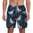 thumbnail image 1 of Lsque Mens Swim Trunks Glowing Butterfly Pattern - Bathing Suit Compression Liner - Beach Swim Shorts Swimwear - (S-3XL) - Stretch Quick Dry -XX-Large, 1 of 9