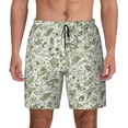 thumbnail image 1 of Lsque Mens Swim Trunks Green Rabbit Pattern - Bathing Suit Compression Liner - Beach Swim Shorts Swimwear - (S-3XL) - Stretch Quick Dry -3X-Large, 1 of 9