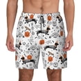 thumbnail image 1 of Lsque Mens Swim Trunks Halloween Dachshund Pattern - Bathing Suit Compression Liner - Beach Swim Shorts Swimwear - (S-3XL) - Stretch Quick Dry -3X-Large, 1 of 9