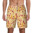 thumbnail image 1 of Lsque Mens Swim Trunks Halloween Elements Pattern - Bathing Suit Compression Liner - Beach Swim Shorts Swimwear - (S-3XL) - Stretch Quick Dry -Large, 1 of 9