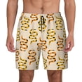 thumbnail image 1 of Lsque Mens Swim Trunks Hand Drawn Snake Pattern - Bathing Suit Compression Liner - Beach Swim Shorts Swimwear - (S-3XL) - Stretch Quick Dry -Large, 1 of 9