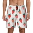thumbnail image 1 of Lsque Mens Swim Trunks Hand Drawn Strawberry Pattern - Bathing Suit Compression Liner - Beach Swim Shorts Swimwear - (S-3XL) - Stretch Quick Dry -3X-Large, 1 of 9
