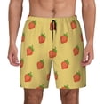 thumbnail image 1 of Lsque Mens Swim Trunks Hand Drawn Strawberry Pattern - Bathing Suit Compression Liner - Beach Swim Shorts Swimwear - (S-3XL) - Stretch Quick Dry -Large, 1 of 9