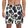thumbnail image 1 of Lsque Mens Swim Trunks Hand Drawn Tomatoes Pattern - Bathing Suit Compression Liner - Beach Swim Shorts Swimwear - (S-3XL) - Stretch Quick Dry -, 1 of 9