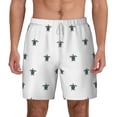 thumbnail image 1 of Lsque Mens Swim Trunks Hand Drawn Turtle Pattern - Bathing Suit Compression Liner - Beach Swim Shorts Swimwear - (S-3XL) - Stretch Quick Dry -Large, 1 of 9