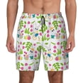 thumbnail image 1 of Lsque Mens Swim Trunks Happy Easter Pattern - Bathing Suit Compression Liner - Beach Swim Shorts Swimwear - (S-3XL) - Stretch Quick Dry -XX-Large, 1 of 9