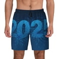 thumbnail image 1 of Lsque Mens Swim Trunks Happy New Year 2025 A Pattern - Bathing Suit Compression Liner - Beach Swim Shorts Swimwear - (S-3XL) - Stretch Quick Dry -XX-Large, 1 of 9