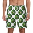 thumbnail image 1 of Lsque Mens Swim Trunks Happy Watermelon Pattern - Bathing Suit Compression Liner - Beach Swim Shorts Swimwear - (S-3XL) - Stretch Quick Dry -Medium, 1 of 9