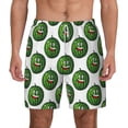thumbnail image 1 of Lsque Mens Swim Trunks Happy Watermelon Pattern - Bathing Suit Compression Liner - Beach Swim Shorts Swimwear - (S-3XL) - Stretch Quick Dry -X-Large, 1 of 9