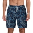 thumbnail image 1 of Lsque Mens Swim Trunks Hawaiian Style Pattern - Bathing Suit Compression Liner - Beach Swim Shorts Swimwear - (S-3XL) - Stretch Quick Dry -X-Large, 1 of 9