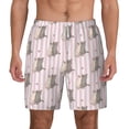 thumbnail image 1 of Lsque Mens Swim Trunks Heart Cat Pattern - Bathing Suit Compression Liner - Beach Swim Shorts Swimwear - (S-3XL) - Stretch Quick Dry -X-Large, 1 of 9