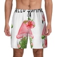 thumbnail image 1 of Lsque Mens Swim Trunks Hello Summer Gnome Pattern - Bathing Suit Compression Liner - Beach Swim Shorts Swimwear - (S-3XL) - Stretch Quick Dry -3X-Large, 1 of 9