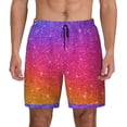 thumbnail image 1 of Lsque Mens Swim Trunks Holiday Shiny Pattern - Bathing Suit Compression Liner - Beach Swim Shorts Swimwear - (S-3XL) - Stretch Quick Dry -Medium, 1 of 9