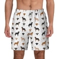 thumbnail image 1 of Lsque Mens Swim Trunks Labrador Retriever Dog Pattern - Bathing Suit Compression Liner - Beach Swim Shorts Swimwear - (S-3XL) - Stretch Quick Dry -Large, 1 of 9