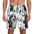 thumbnail image 1 of Lsque Mens Swim Trunks Labrador Retriever Dog Pattern - Bathing Suit Compression Liner - Beach Swim Shorts Swimwear - (S-3XL) - Stretch Quick Dry -, 1 of 9