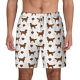 thumbnail image 1 of Lsque Mens Swim Trunks Labrador Retriever Dog Pattern - Bathing Suit Compression Liner - Beach Swim Shorts Swimwear - (S-3XL) - Stretch Quick Dry -XX-Large, 1 of 9