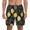 thumbnail image 1 of Lsque Mens Swim Trunks Lavender Flowers Pattern - Bathing Suit Compression Liner - Beach Swim Shorts Swimwear - (S-3XL) - Stretch Quick Dry -X-Large, 1 of 9