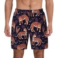 thumbnail image 1 of Lsque Mens Swim Trunks Leopard Print Pattern - Bathing Suit Compression Liner - Beach Swim Shorts Swimwear - (S-3XL) - Stretch Quick Dry -3X-Large, 1 of 9