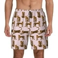 thumbnail image 1 of Lsque Mens Swim Trunks Leopard Print Pattern - Bathing Suit Compression Liner - Beach Swim Shorts Swimwear - (S-3XL) - Stretch Quick Dry -3X-Large, 1 of 9