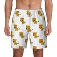 thumbnail image 1 of Lsque Mens Swim Trunks Leopard Print Pattern - Bathing Suit Compression Liner - Beach Swim Shorts Swimwear - (S-3XL) - Stretch Quick Dry -X-Large, 1 of 9