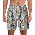 thumbnail image 1 of Lsque Mens Swim Trunks Llama and Cactus1 Pattern - Bathing Suit Compression Liner - Beach Swim Shorts Swimwear - (S-3XL) - Stretch Quick Dry -3X-Large, 1 of 9