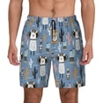 thumbnail image 1 of Lsque Mens Swim Trunks Llamas And Cactus Pattern - Bathing Suit Compression Liner - Beach Swim Shorts Swimwear - (S-3XL) - Stretch Quick Dry -Small, 1 of 9