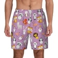 thumbnail image 1 of Lsque Mens Swim Trunks Lovely Animals Pattern - Bathing Suit Compression Liner - Beach Swim Shorts Swimwear - (S-3XL) - Stretch Quick Dry -Medium, 1 of 9