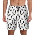 thumbnail image 1 of Lsque Mens Swim Trunks Lovely Penguin Pattern - Bathing Suit Compression Liner - Beach Swim Shorts Swimwear - (S-3XL) - Stretch Quick Dry -Small, 1 of 9