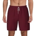 thumbnail image 1 of Lsque Mens Swim Trunks Maroon Pattern - Bathing Suit Compression Liner - Beach Swim Shorts Swimwear - (S-3XL) - Stretch Quick Dry -XX-Large, 1 of 9