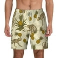 thumbnail image 1 of Lsque Mens Swim Trunks Monkeys and Pinealpples Pattern - Bathing Suit Compression Liner - Beach Swim Shorts Swimwear - (S-3XL) - Stretch Quick Dry -3X-Large, 1 of 9