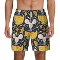 thumbnail image 1 of Lsque Mens Swim Trunks Mouse Cheese Pattern - Bathing Suit Compression Liner - Beach Swim Shorts Swimwear - (S-3XL) - Stretch Quick Dry -Medium, 1 of 9