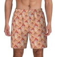 thumbnail image 1 of Lsque Mens Swim Trunks Mushroom Pattern - Bathing Suit Compression Liner - Beach Swim Shorts Swimwear - (S-3XL) - Stretch Quick Dry -XX-Large, 1 of 9