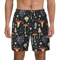 thumbnail image 1 of Lsque Mens Swim Trunks Mushrooms Pattern - Bathing Suit Compression Liner - Beach Swim Shorts Swimwear - (S-3XL) - Stretch Quick Dry -3X-Large, 1 of 9